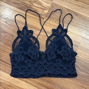 Free People Navy Blue Bralette
